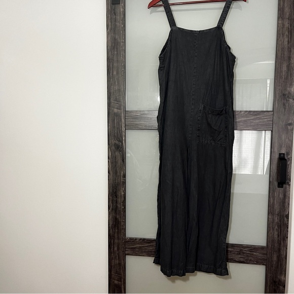 Universal Thread Charcoal Linen Blend Lagenlook Overalls Women's Small - Picture 5 of 8